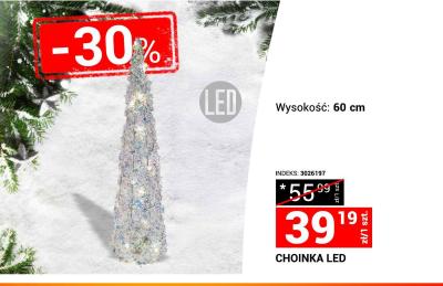 Choinka LED 60 cm promocja w Merkury Market