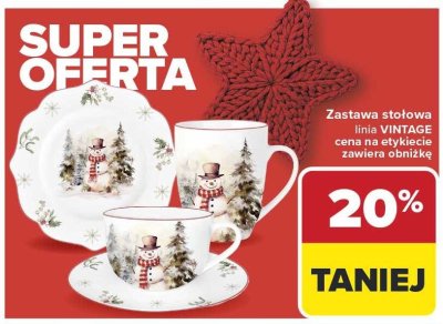Zastawa stołowa linia Vintage -20% Carrefour promocja w Carrefour