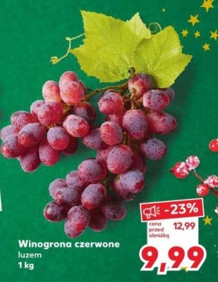 Owoc Winogrona czerwone luzem 1 kg promocja w Kaufland