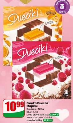 Pianka Dueciki pomarańczowa promocja w Dino