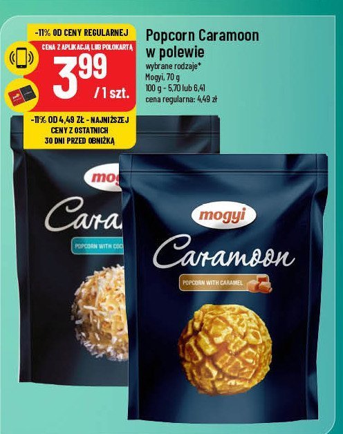 Popcorn karmelowy Mogyi promocja