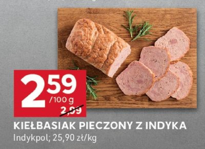 Kiełbasiak pieczony z indyka Indykpol promocja w Stokrotka