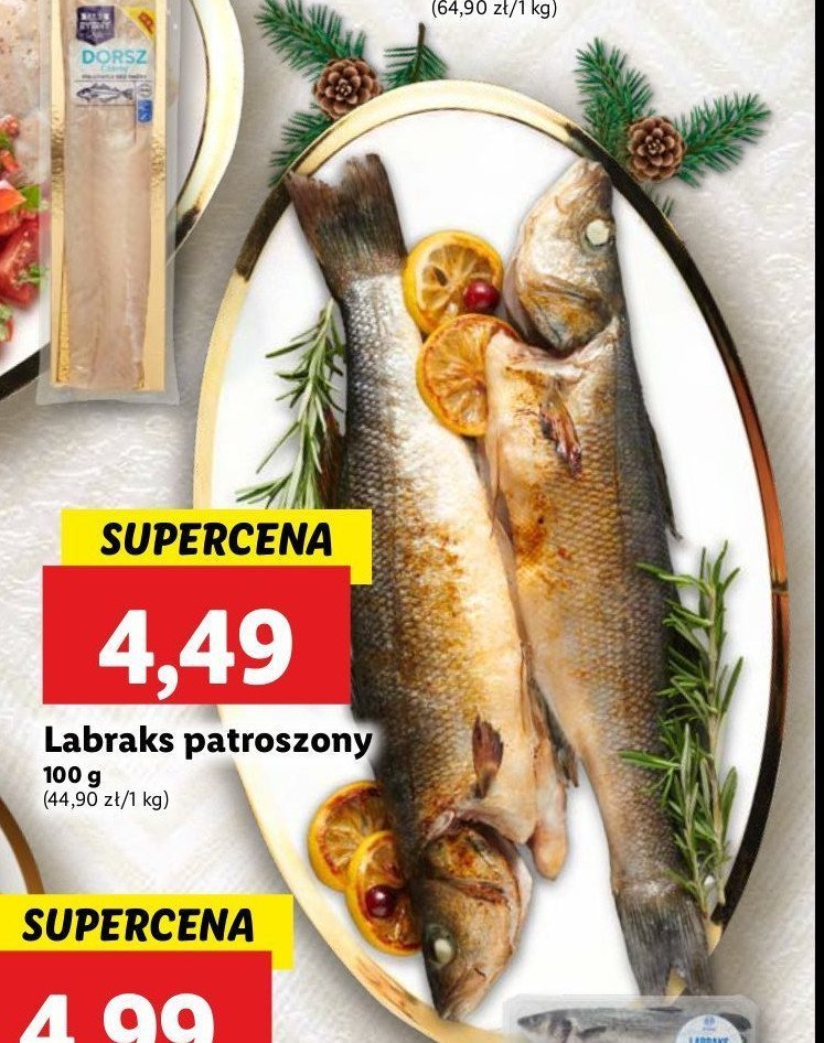 Labraks patroszony promocja