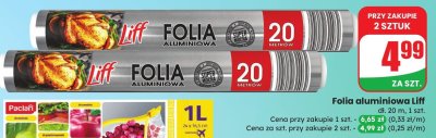 Folia aluminiowa Liff promocja w Dino