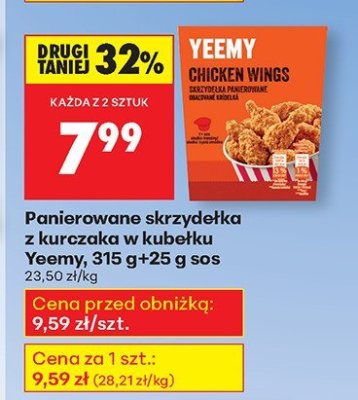 Panierowane skrzydełka z kurczaka w kubełku + sos promocja w Biedronka