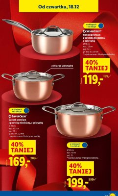 Garnek premium z powłoką miedzianą, z pokrywką SilverCrest ⌀ 20 cm promocja w Lidl