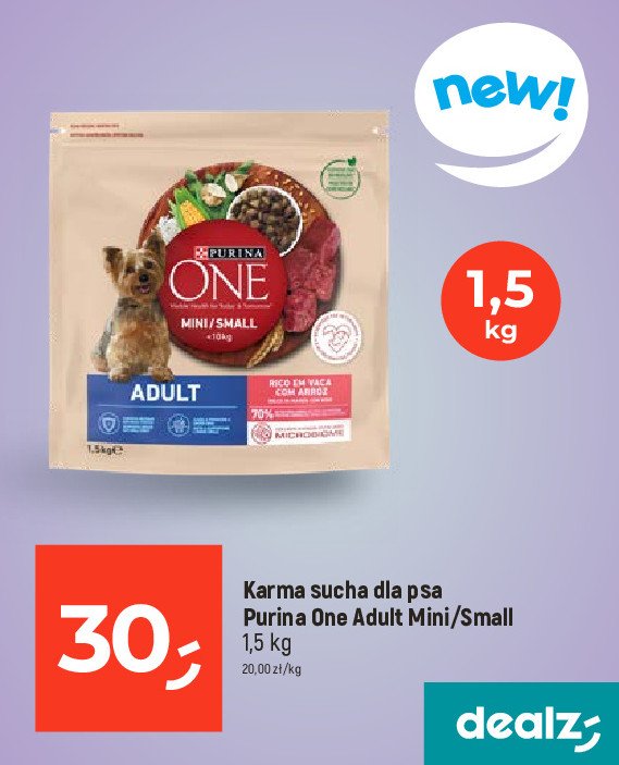 Karma dla psa mini/small Purina one promocja
