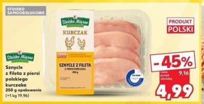 Sznycle z fileta z piersi kurczaka Stoisko mięsne promocja
