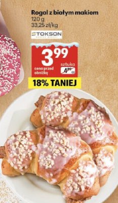 Rogal z białym makiem Stokson promocja w Delikatesy Centrum