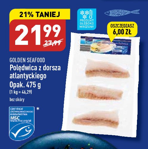 Polędwica z dorsza atlantyckiego Golden seafood promocja