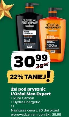 Żel pod prysznic L'Oréal Men Expert Hydra Energetic promocja w Netto