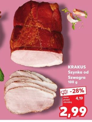 KRAKUS Szynka od Szwagra 100 g promocja w Kaufland