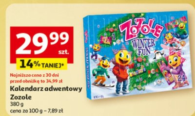 Kalendarz adwentowy Zozole, 380 g promocja w Auchan