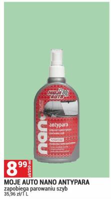 MOJE AUTO NANO ANTYPARA zapobiega parowaniu szyb promocja w Merkury Market
