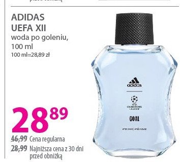 Woda po goleniu Adidas uefa xii promocja w Hebe