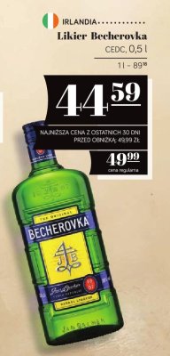 Likier Becherovka CEDC 0.5l promocja w POLOmarket