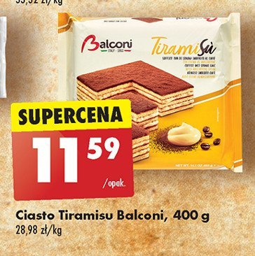 Tiramisu Balconi promocja w Biedronka