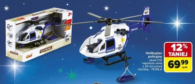 Helikopter policyjny skala 1:12 promocja w Carrefour