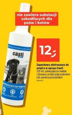 Zapachowy odstraszacz do wnętrz w sprayu Casti promocja w Dealz