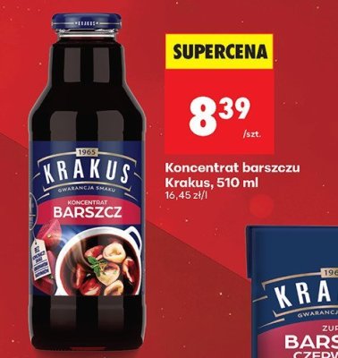 Koncentrat barszczu Krakus, 510 ml promocja w Biedronka