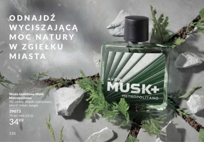Woda toaletowa Musk Metropolitano promocja w AVON