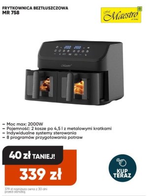 Frytkownica beztłuszczowa MR 758 promocja w Max Elektro