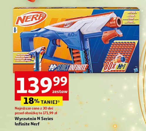 Wyrzutnia infinite Nerf promocja w Auchan