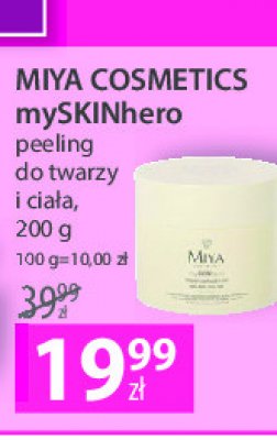 Peeling cukrowy do twarzy i ciała al in one Miya my skin hero Miya cosmetics promocja