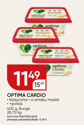 Optima Cardio - klasyczna, o smaku masła, +potas, Bunge promocja w Chata Polska