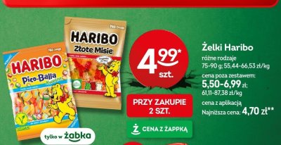 Żelki Haribo różne rodzaje promocja w Żabka