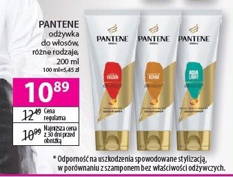 Odżywka 3 minute color protect Pantene pro-v promocja