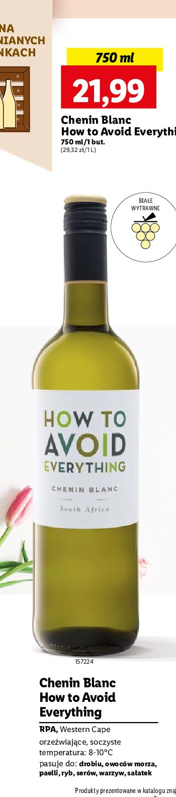 Wino HOW TO AVOID SAUVIGNON BLANC promocja w Lidl