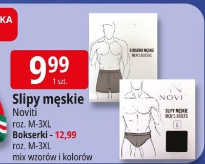 Slipy męskie Noviti promocja w Leclerc