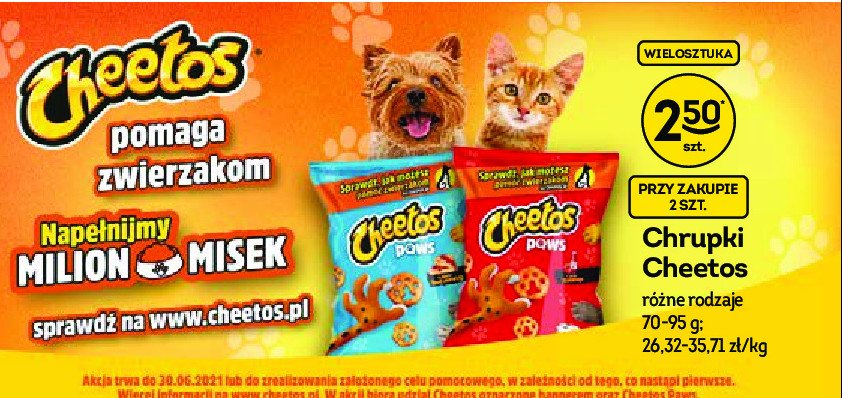 Chrupki paws tost serowy Cheetos Frito lay cheetos promocja