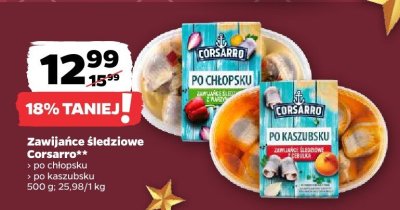 Zawijańce śledziowe Corsarro po chłopsku po kaszubsku promocja w Netto