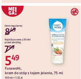 Krem do st贸p z 艂oju jelenia Fusswohl promocja