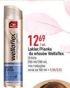 Lakier do włosów volume and repair Wellaflex promocja
