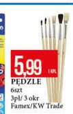 P臋dzle do malowania p艂askie FAMEX promocja
