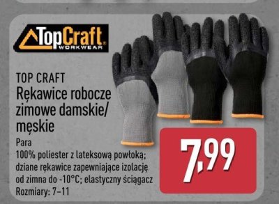 Rękawice robocze zimowe damskie/męskie promocja w Aldi