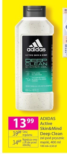 Żel pod prysznic deep clean Adidas active skin & mind promocja