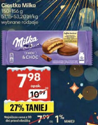 Ciastka Milka Choc&Choc 160-166g wybrane rodzaje promocja w Delikatesy Centrum