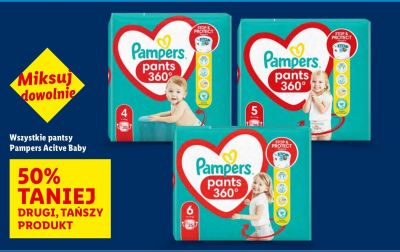 Pieluszki Pampers Active Baby Pants 360, rozmiar 4 promocja w Lidl