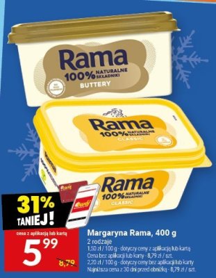 Margaryna Rama, 400 g promocja w Twój Market
