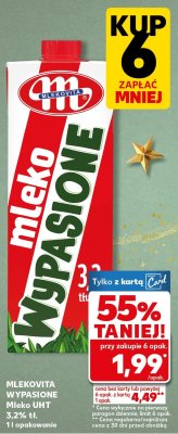 Mleko UHT wypasione 3,2% tł. promocja w Kaufland