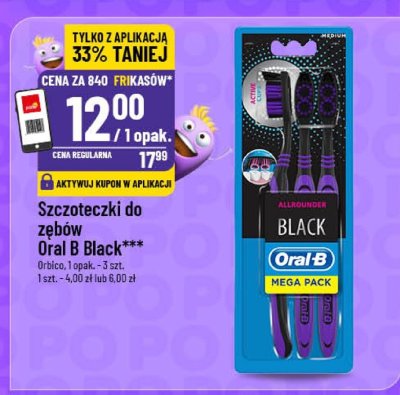 Szczoteczki do zębów Oral B Black promocja w POLOmarket