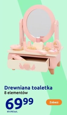 Toaletka Drewniana 8 elementów promocja w Action