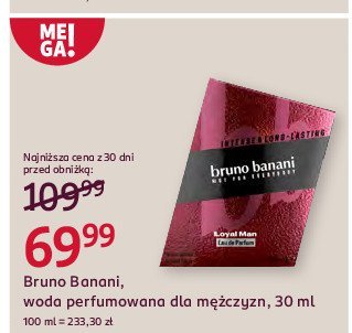Woda perfrumowana Bruno banani loyal man promocja