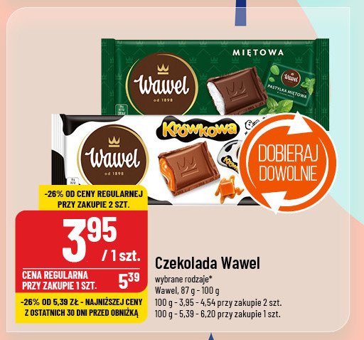 Czekolada Wawel krówkowy promocja w POLOmarket