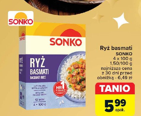 Ryż basmati Sonko promocja w Carrefour