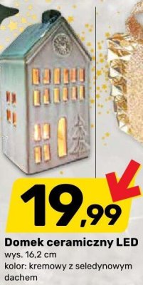 Domek ceramiczny LED promocja w Bricomarche
